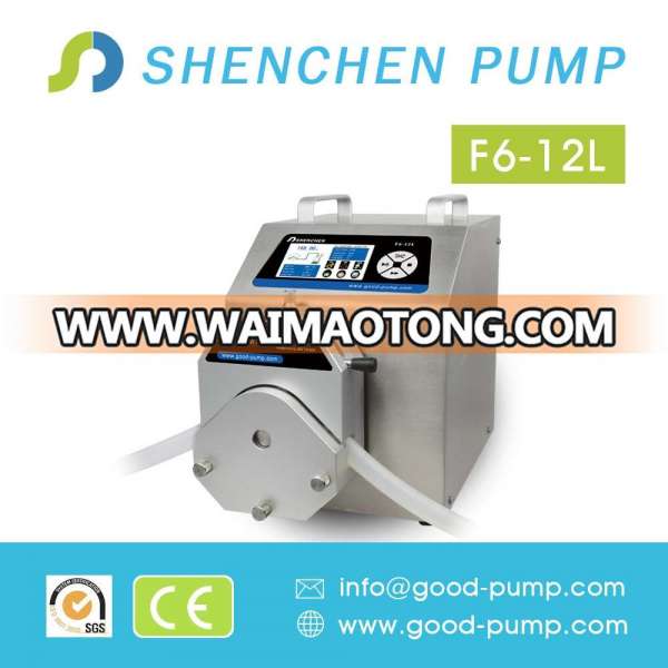 F6-12L 304 Stainless Steel Housing Filling Peristaltic Pump with Servo Motor